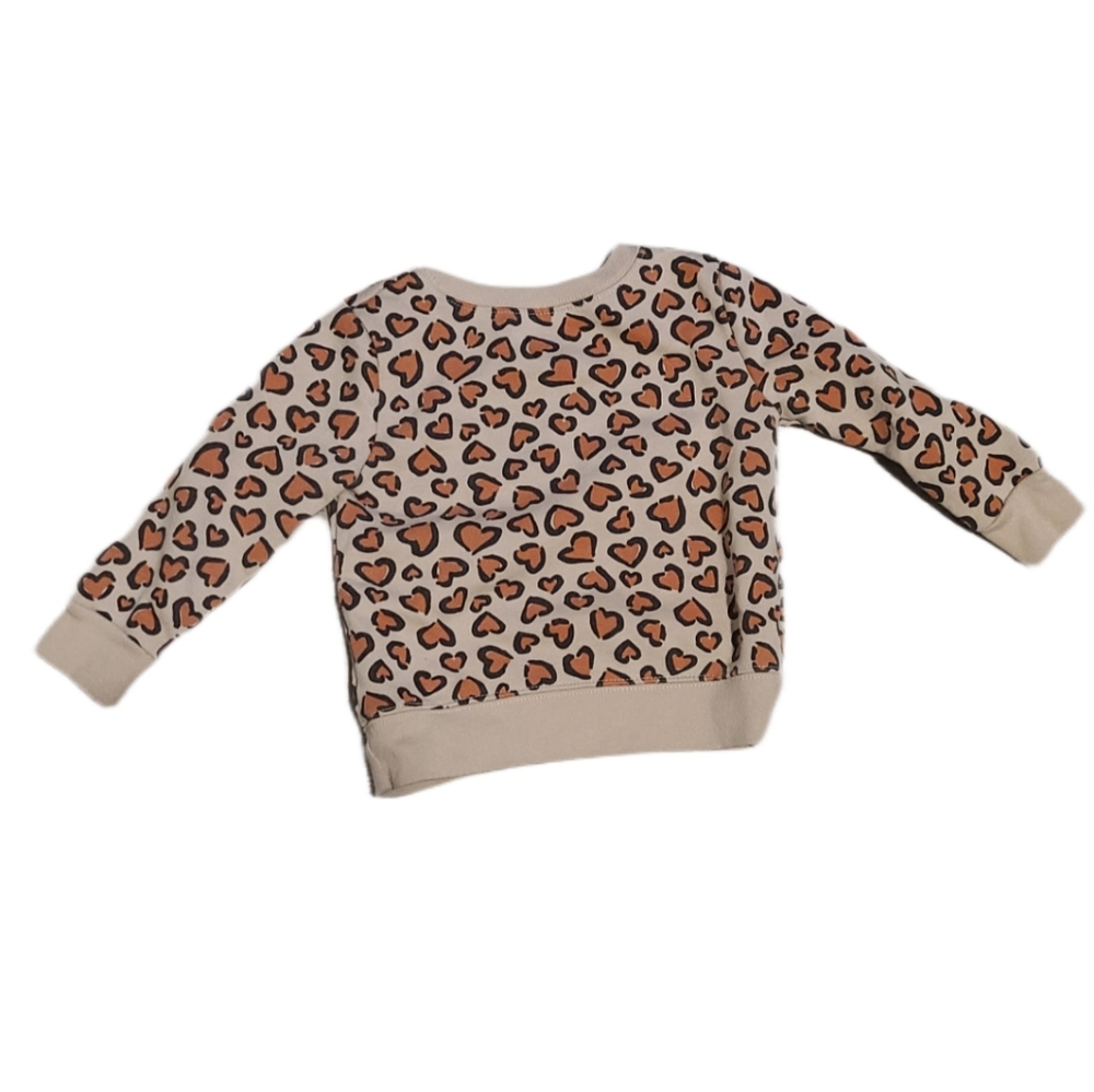 *3 for 20* Garanimals Heart Shaped Leopard Print Baby Sweatshirt 18m